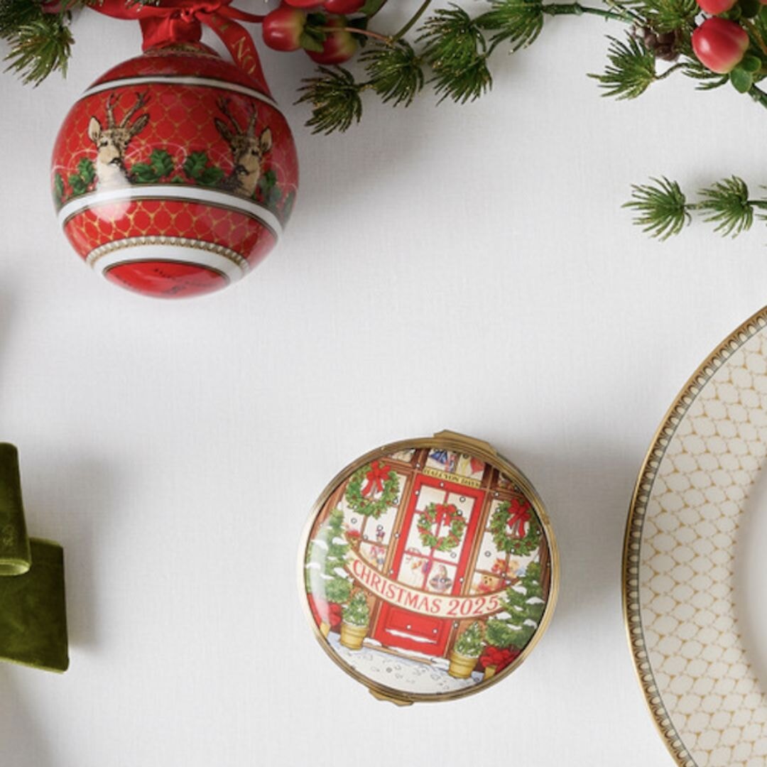 Halcyon Days 2025 Annual Christmas Enamel Box